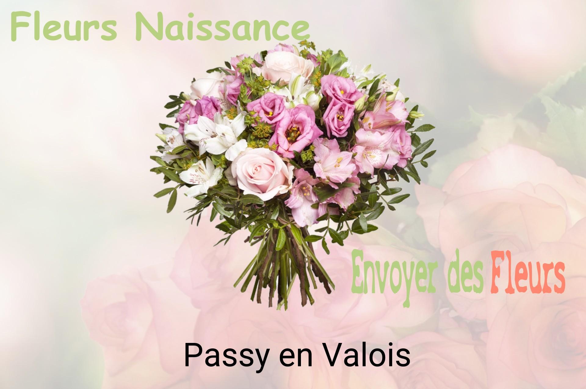 Bouquet de fleurs de naissance livré à Passy-en-Valois