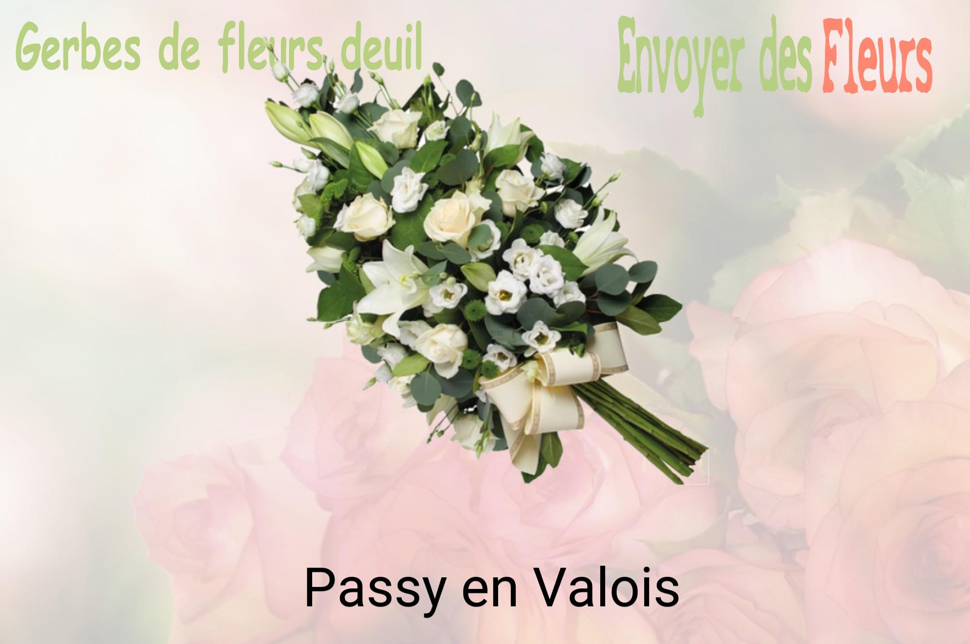 Gerbe de fleurs de deuil livrée à Passy-en-Valois